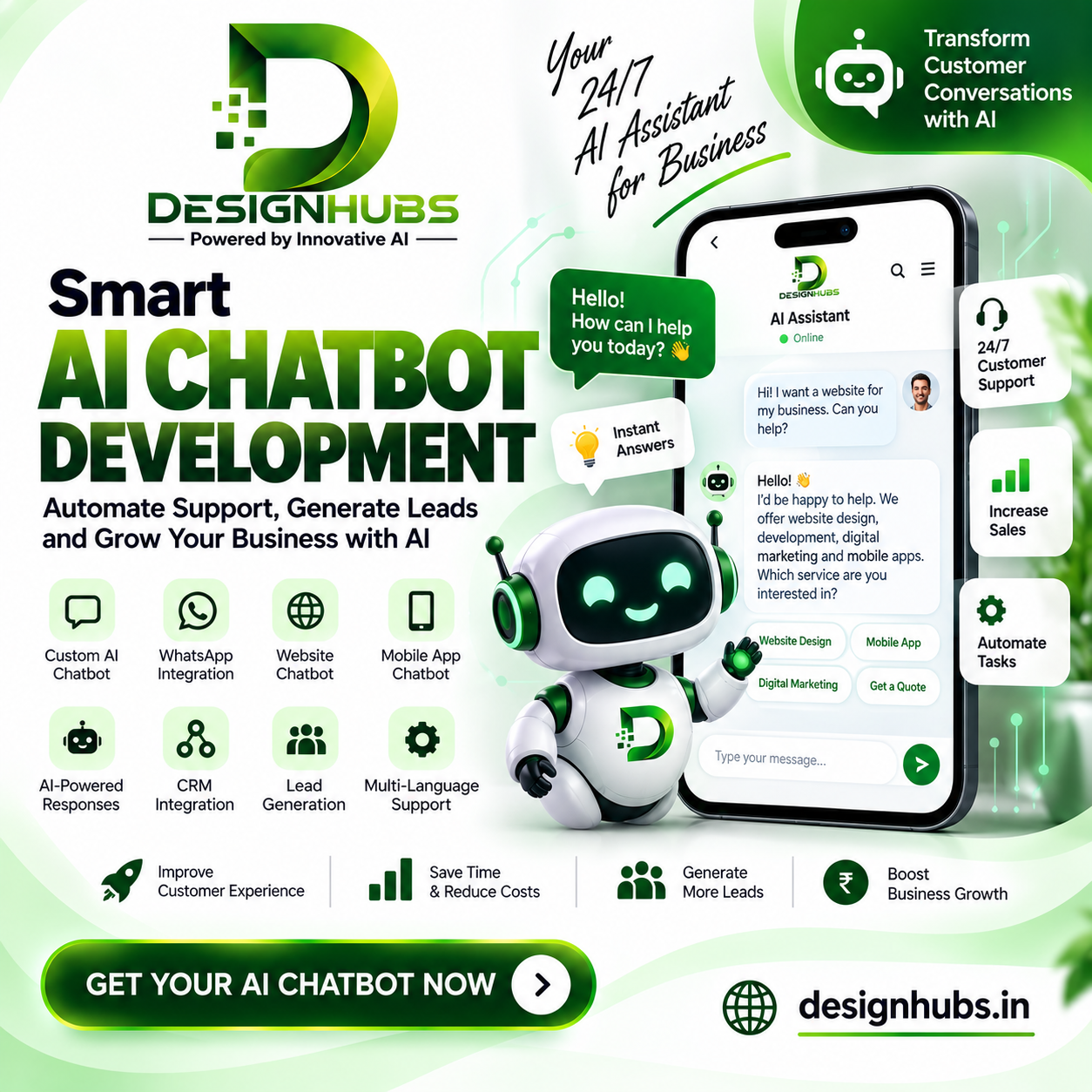 AI Chatbot Development Services: Smart AI Chatbots for Business Growth