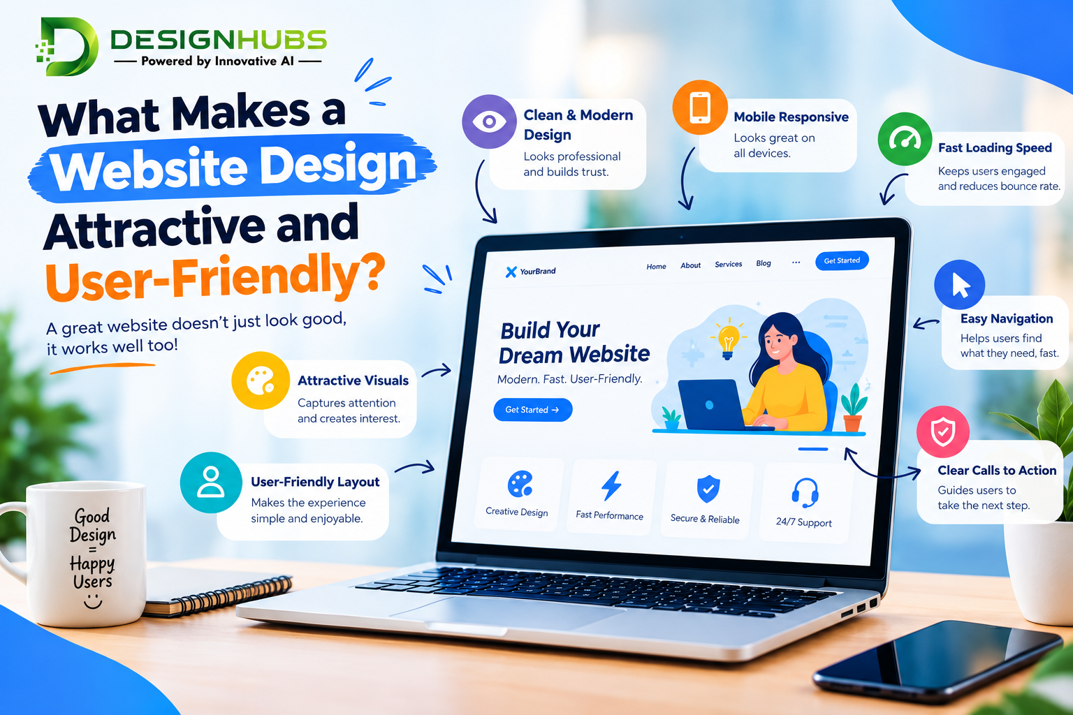 What Makes a Website Design Attractive and User-Friendly?