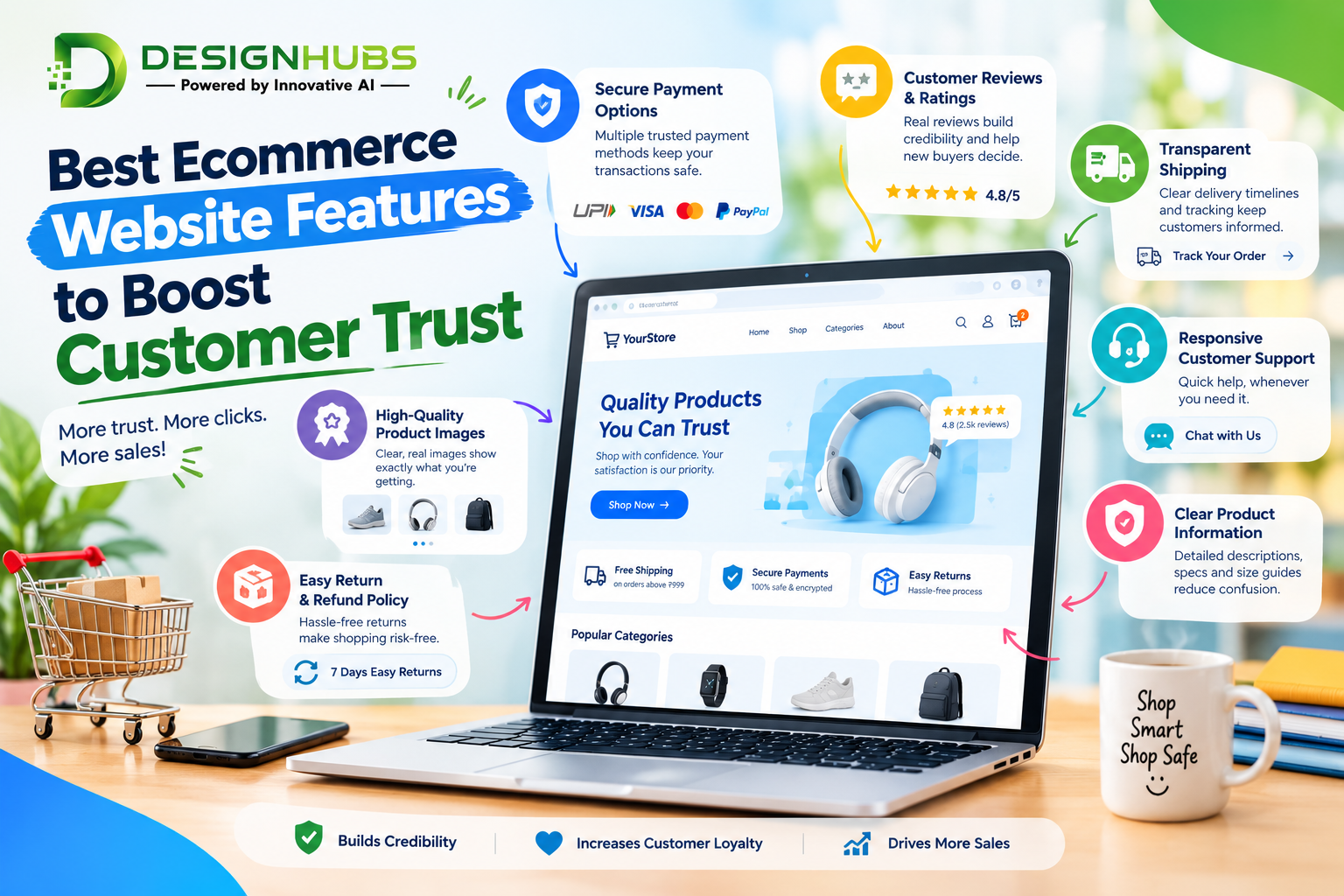 Best Ecommerce Website Features to Boost Customer Trust