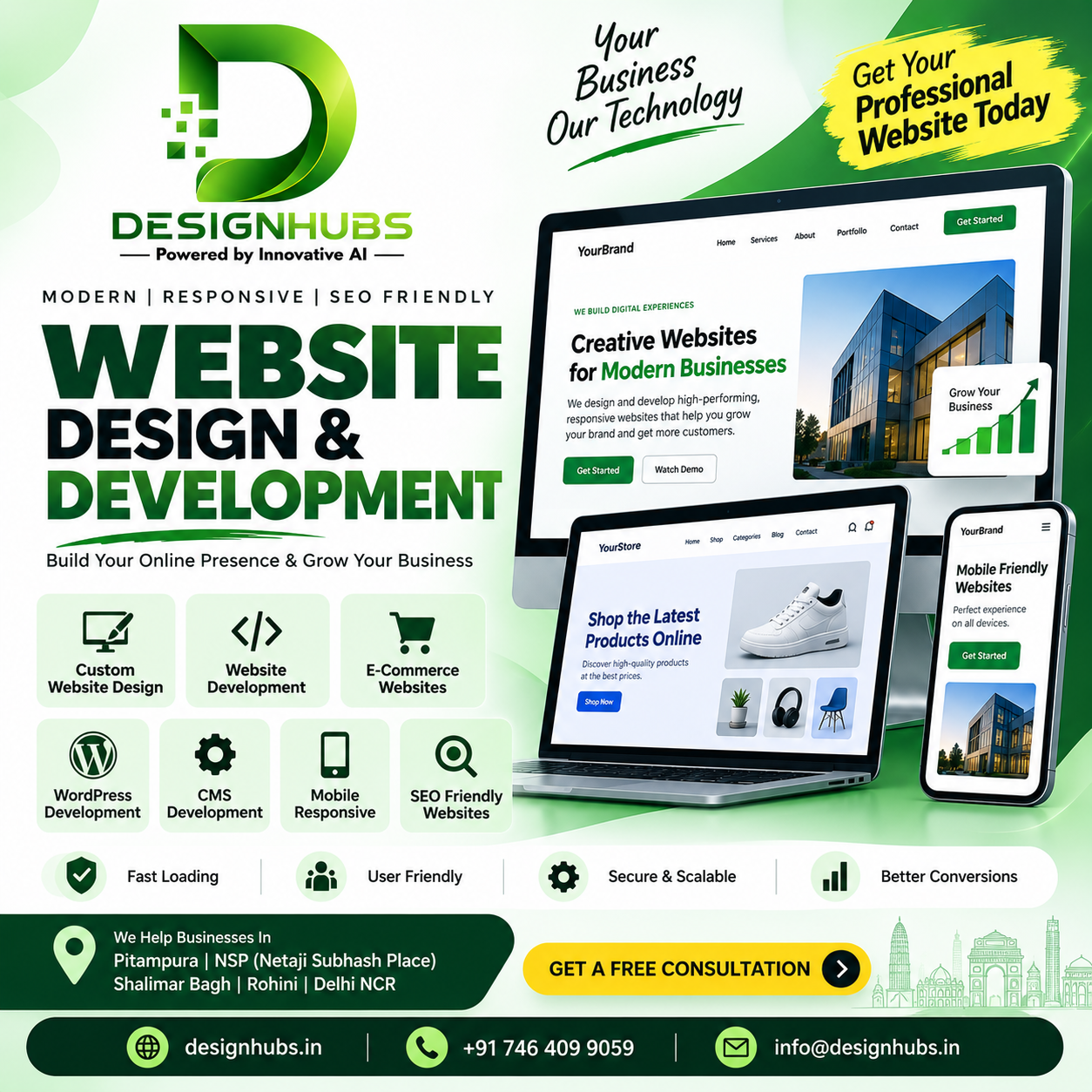 Best Website Development Company in Shalimar Bagh & Rohini, Delhi